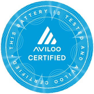 AVILOO Certified, this battery is tested and AVILOO certified